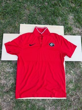 Nike University of Georgia Red Polo Shirt